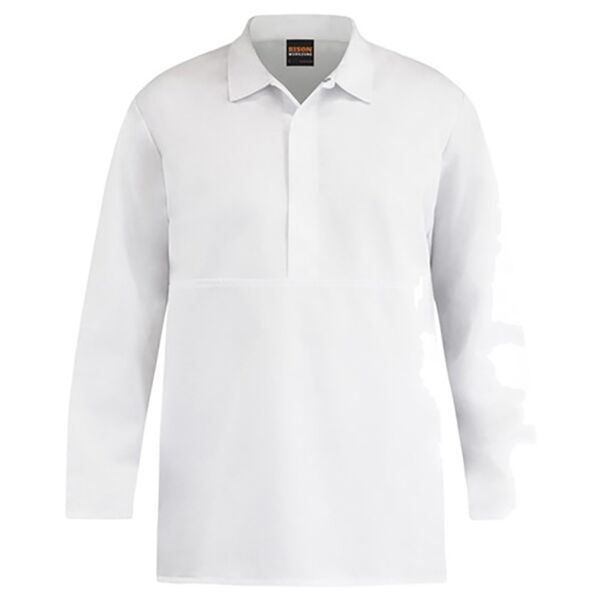 Jerkin Workzone Polycotton Food Industry Domed White Thumbnail