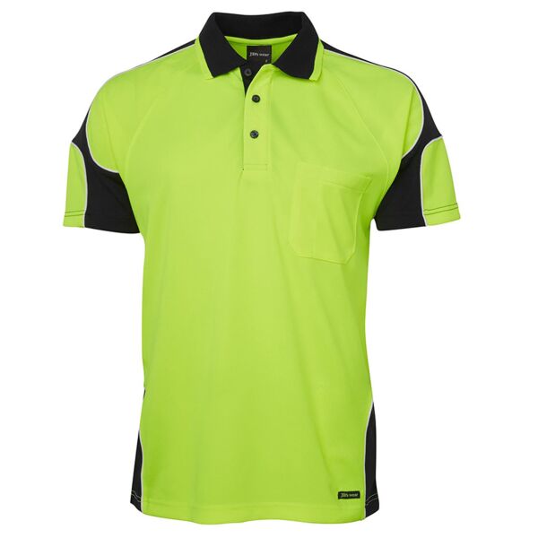 JB's Hi Vis S/S Arm Panel Polo Thumbnail